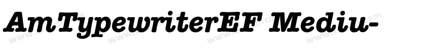 AmTypewriterEF Mediu字体转换